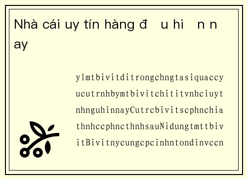 Nhà cái uy tín hàng đầu hiện nay